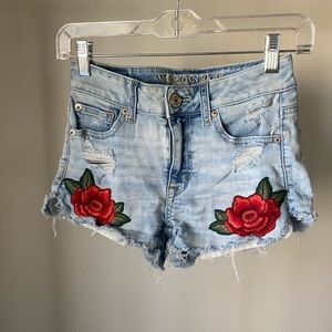 american eagle denim shorts